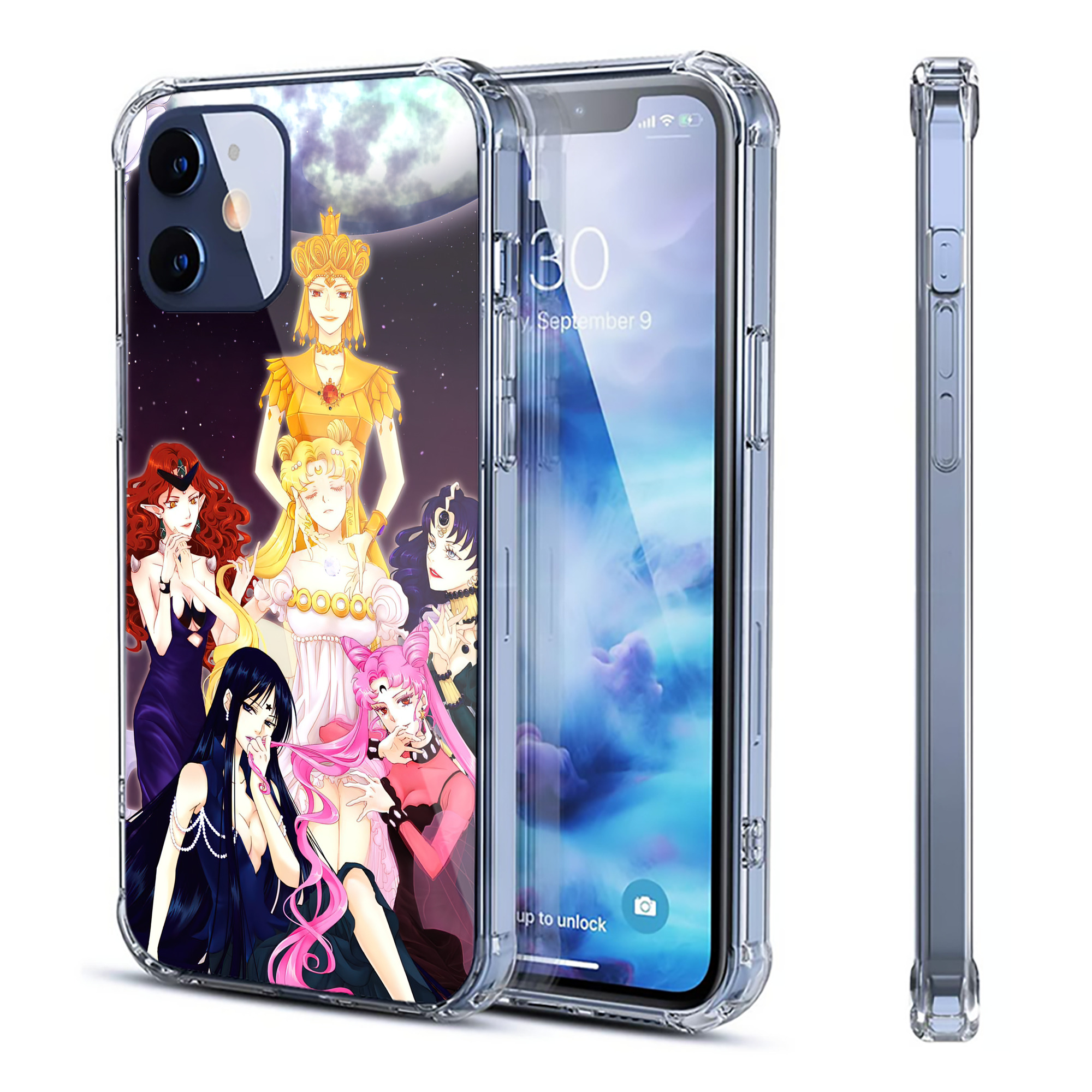 （画像用） 美少女戦士セーラームーン Sailor Moon 【iPhone 12シリーズ対応】透明スマホケース（クリアソフトケース）